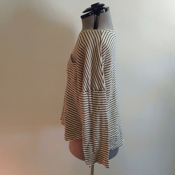 Madewell Waffle Knit Pajama Top in Stripe Sz XL - Picture 6 of 9